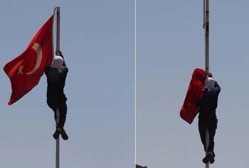Спуск государственного флага вызвал бурю недовольства в Турции