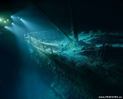 Фотографии затонувшего «Титаника»…