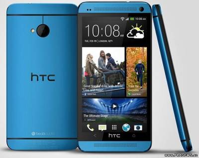 HTC One и HTC One mini в цвете Vivid Blue