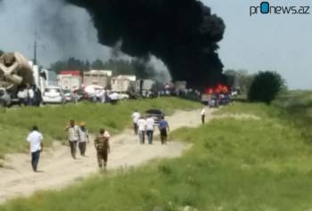 Страшная авария на трассе Баку-Газах