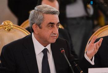 Серж Саргсян: Решение карабахского конфликта Армения видит исключительно посредством мирных мер