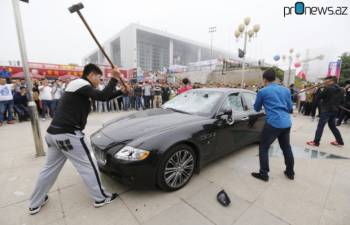 Китаец собственноручно разбил свой Maserati