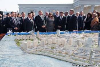Ильхам Алиев принял участие в открытии Французского Лицея в Баку
