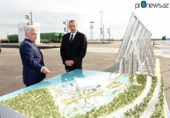 Ильхам Алиев открыл в Баку паромный терминал нового портового комплекса