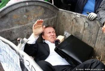 В Украине депутата выбросили в мусорный контейнер