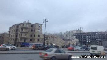 В центре Баку обрушилось здание, есть жертвы