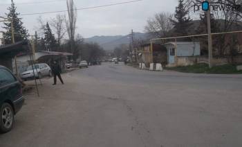 Акция протеста в азербайджанском селе в Грузии